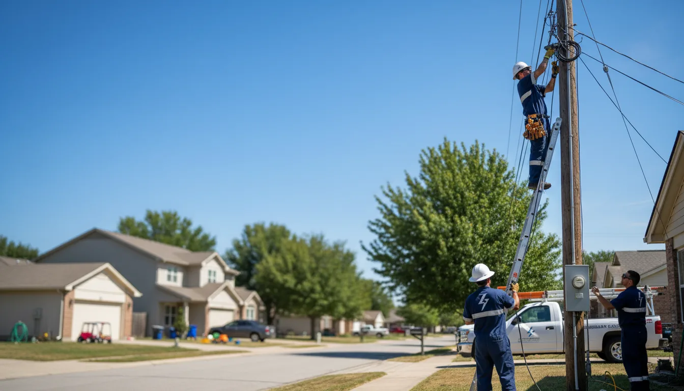 Residential electrician providing installation services in Caraway, AR